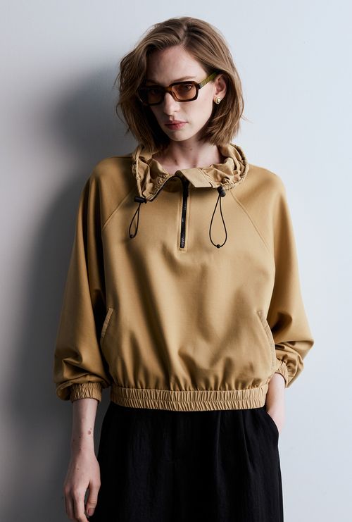 Blusa Dunnes Lyocell bege