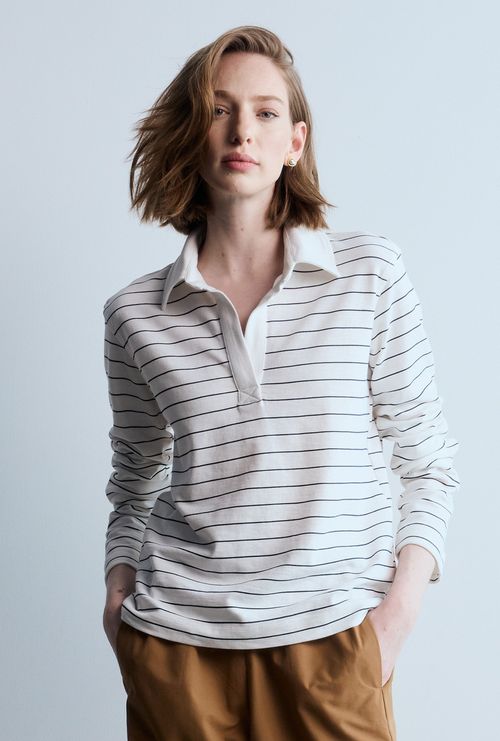 Blusa Polo Novara Listra Marinho