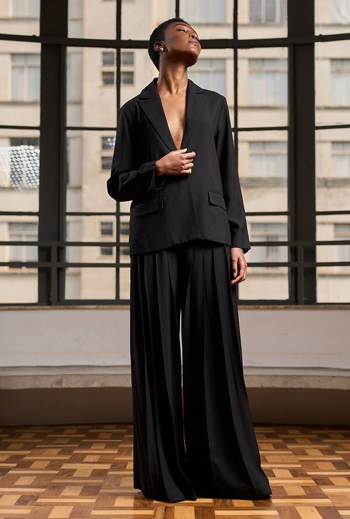 Calça Chiloe Crepe Patou Preto