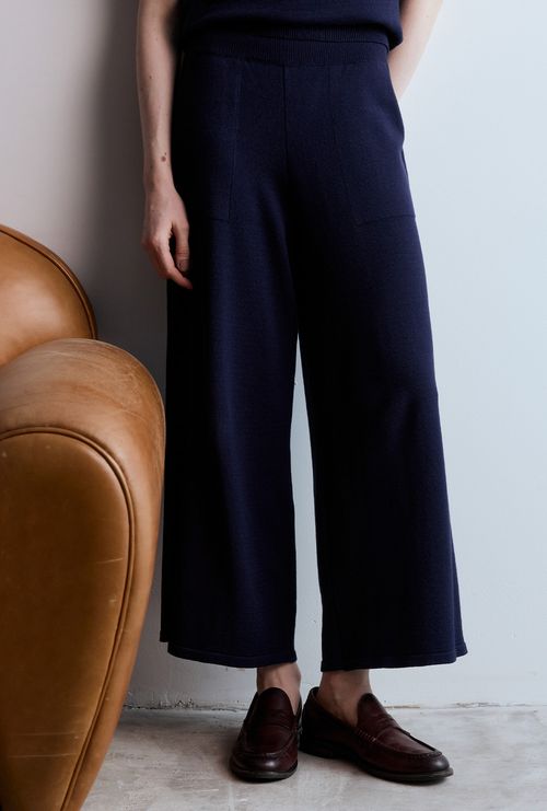 Calça Pantacourt Chacare Azul Marinho
