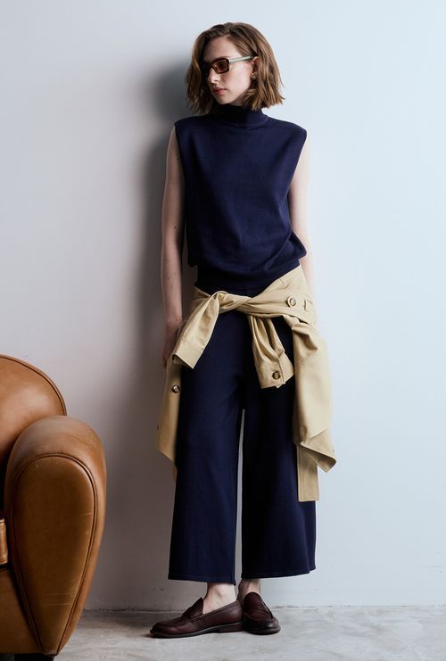 Blusa Em Tricot CoraCorá Azul Marinho