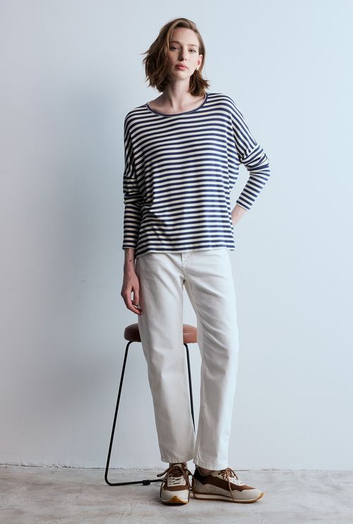 Calça Reta Gaia Jeans Off White