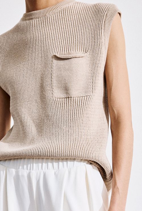 Regata Mabel em Tricot Areia