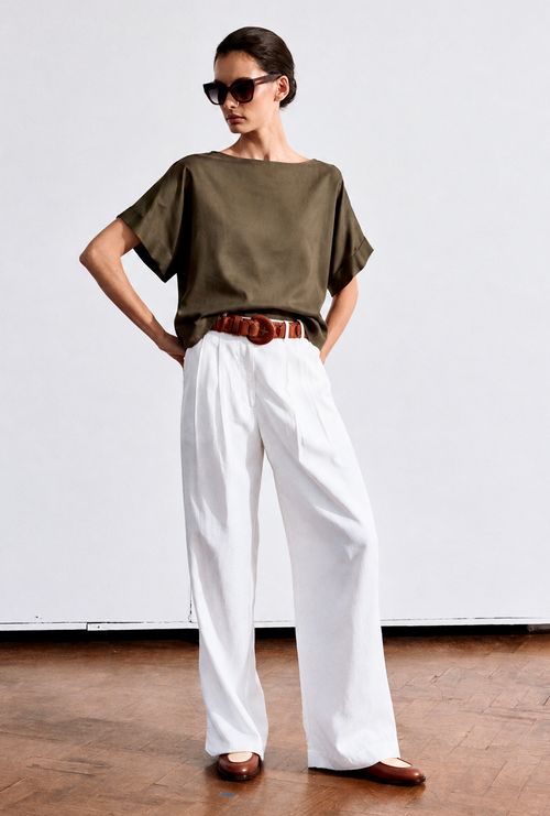 Blusa Ancara Lyocell Militar