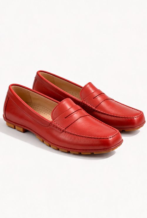Mocassim Drive Nikia Vermelho