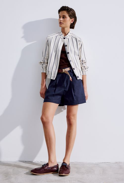 Shorts Marau Bolsos Embutidos Marinho